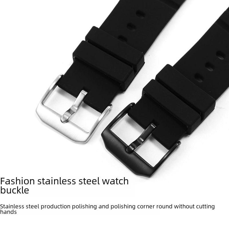 Luminoox Utomhusdykning 21mm Silikonarmband för Konvex Klocka