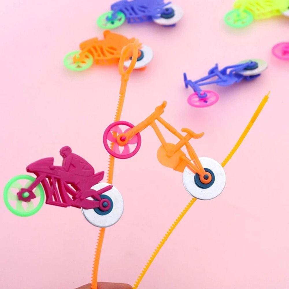 10pcs/set Pull Line Toy Mini Pull Line Bicycles Motorcycles Outdoor Games  Children Gift