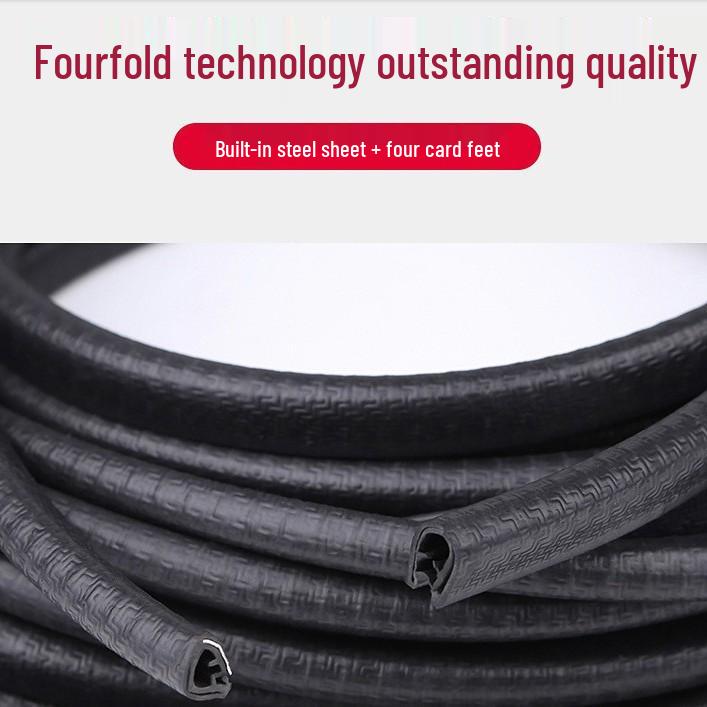Car U-Shaped Anti-Collision & Anti-Scratch Decorative Sealing Strip