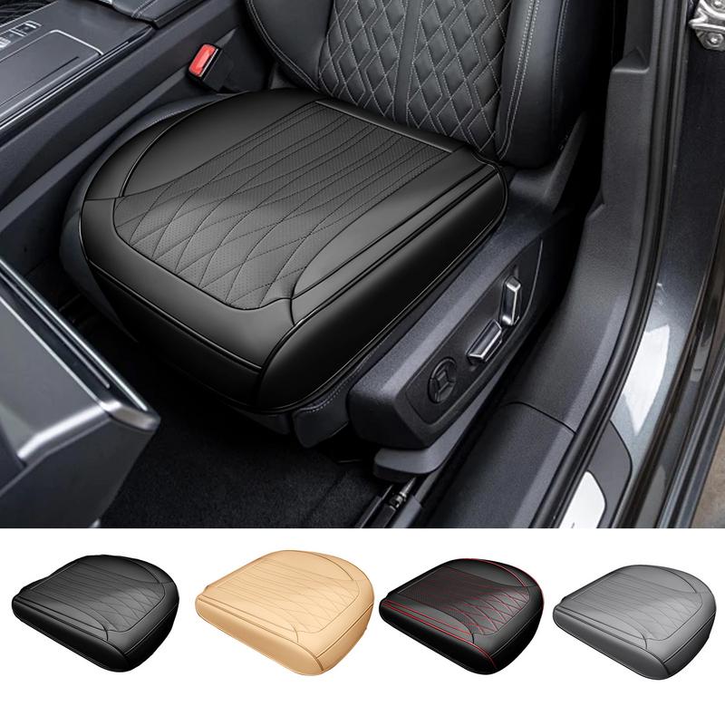 Cojín para asiento de conductor de automóvil, asiento elevador para conducción de automóvil, cojín antideslizante para silla de automóvil, cómodo cuero sintético para varios asientos