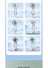 Portable Mini Rechargeable Fan with Transparent Ice Pack and Long Battery Life for Outdoor Cooling