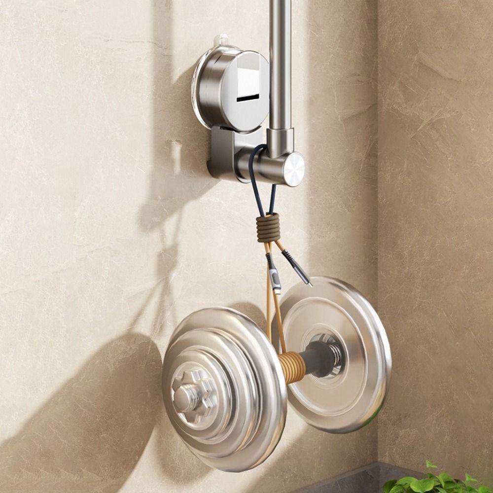 Wall Mounted Suction Cup Tissue Hanger Retractable Plastic Wrap Holder  Kitchen