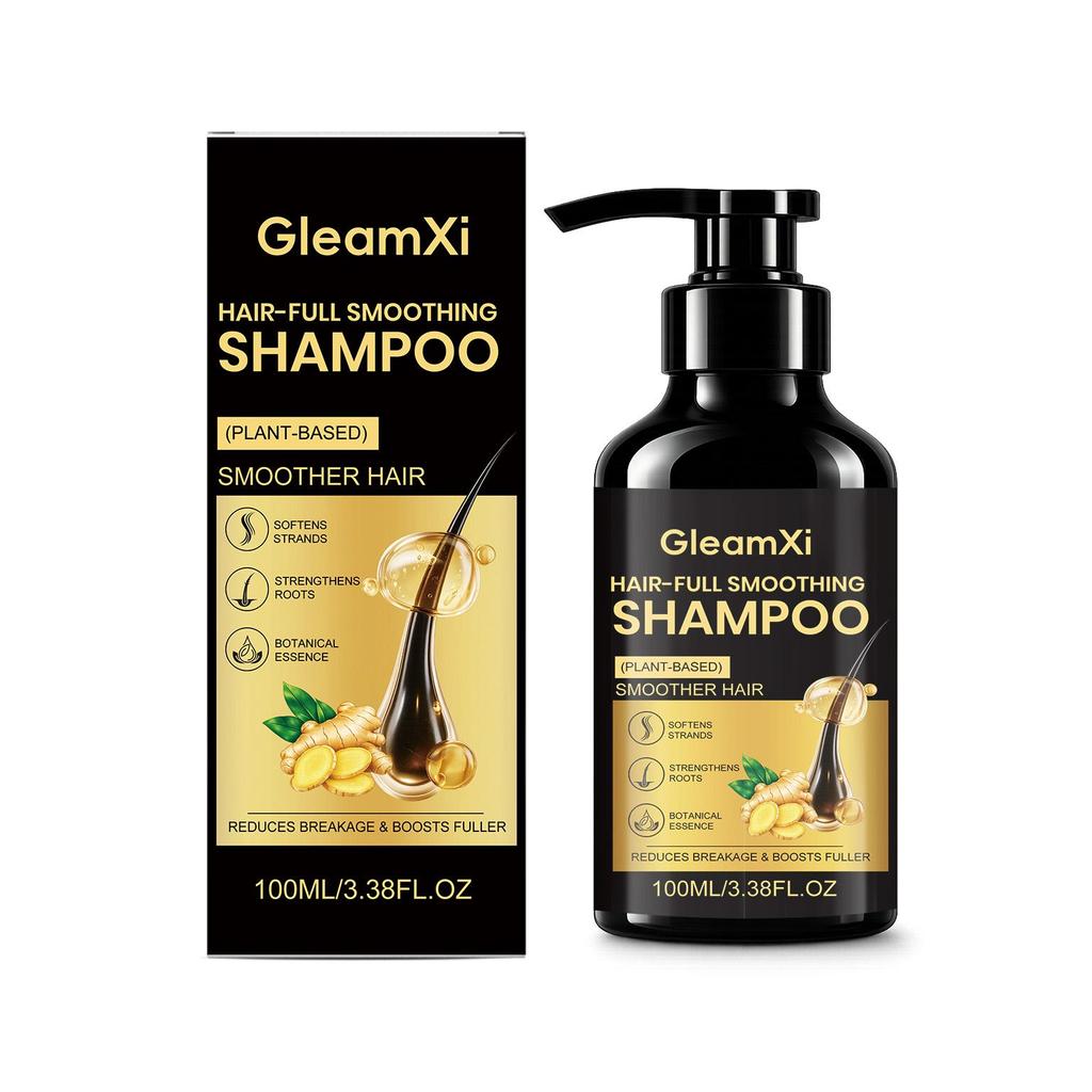 Ginger Volumizing Shampoo, Gentle Cleansing, Fluffy & Smooth Refreshing Hair Care