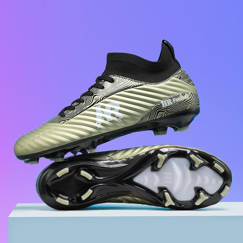 New youth sports football shoes men's and women's high-top HR football shoes match football shoes men's training shoes