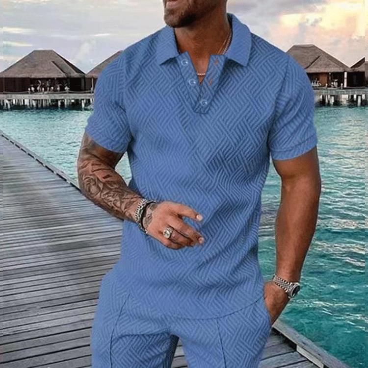 

Men s Summer Fashion Casual Printed Polo Shirt with Flip Collar and Casual Short Sleeve S армія зелений колір