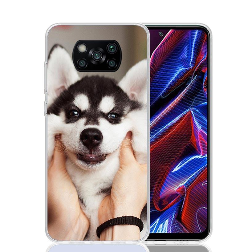 Siberian Husky Dog Case Phone Cover for Xiaomi Redmi Note 10 9 9S 8 8T 7 5 Pro Mi 12T 11T 10T 9T 12 11 Lite A3 A2 Trend Fundas M
