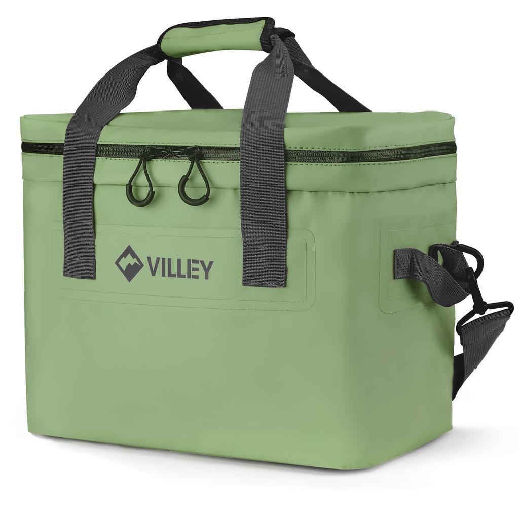 VILLEY Cooler Box, Insulated, 20L Capacity, Soft, Keeps Food Cold and Warm, Can Be Carried by Hand or Carried Over the Shoulder, Perfect for Food