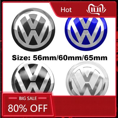 2026 Hot For VOLKSWAGEN VW 4pcs 56/60/65mm Volkswagen Car Wheel Center Cover Stickers Hub Cap For VW R Golf Touran Octavia Motio