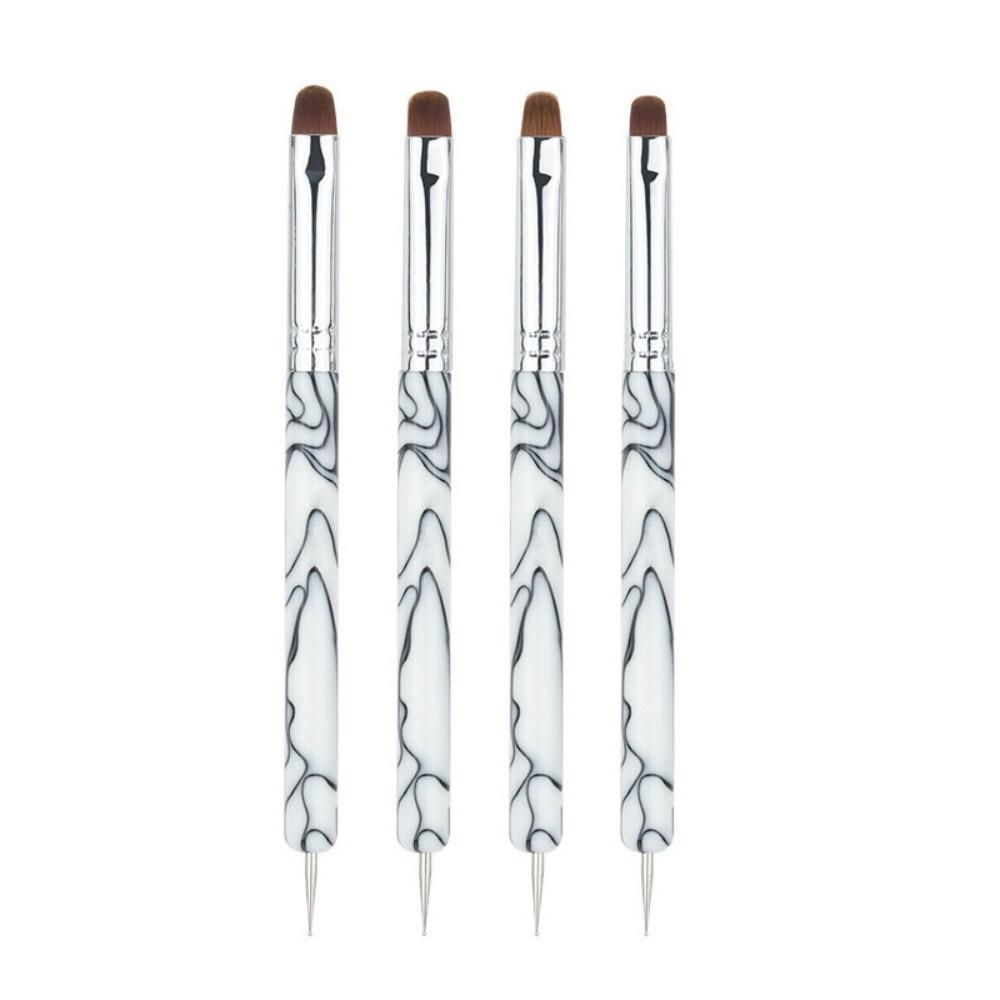 4pcs French Style Nail Art Brush Double Head Nail Art Point Pen Painting Manicure Tool  Manicure Use