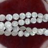 1 Hilo Perlas de Concha Redondas Planas Blancas 13 mm Cuentas Disco Planas 38 cm Para Hacer Collares Pulseras Joyería DIY