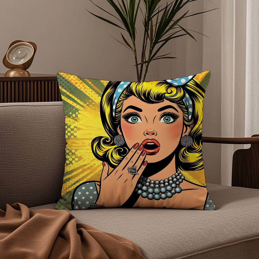 Roy L-Lichtenstein Art Pillow Case good printing pillowcase living room sofa cushion cover bedroom room decor