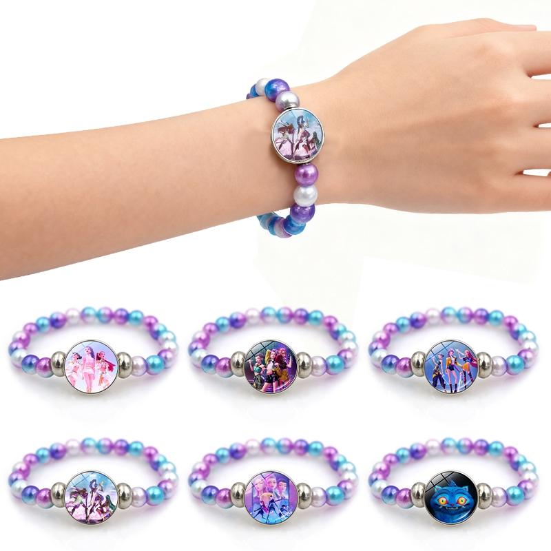 Kpop DDemon Hunter Bracelets Necklace Huntrix Wristband Pendants Children Christmas Gift Toys Rumi Mira Zoey Hanging Pendant