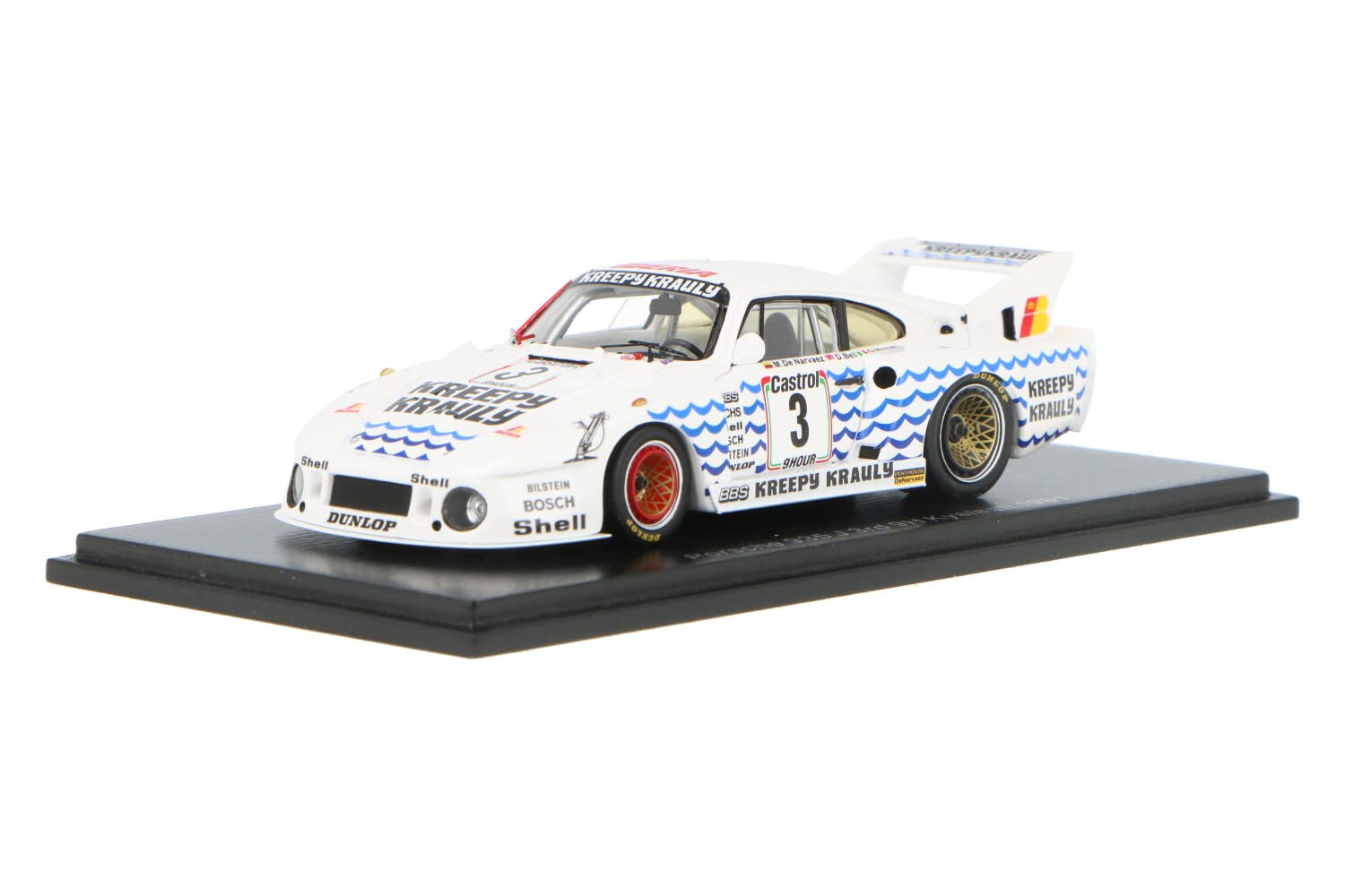 

Spark Porsche 935J 1981 Kyalami 9H 3rd place 1/43 #3 G.Moretti/D.Bell/M.de.Narvaez