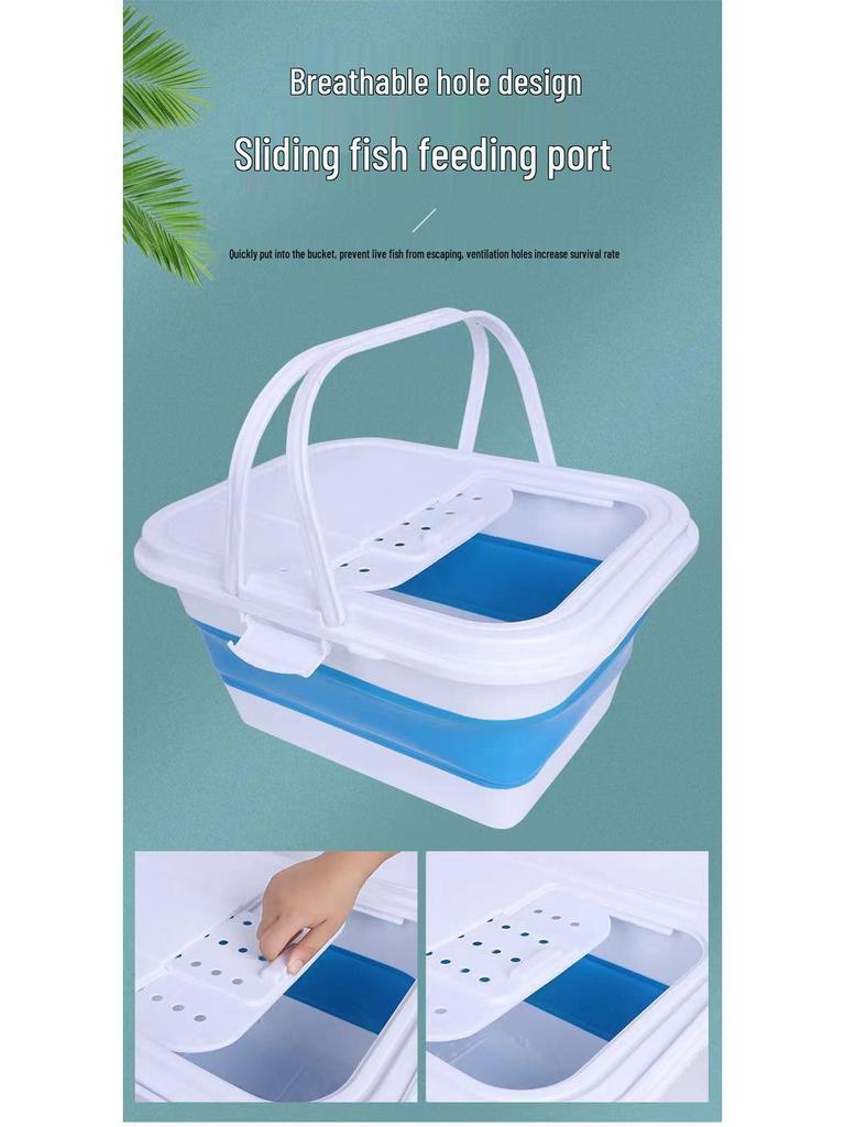 Collapsible Portable Water Bucket for Car Wash, Outdoor, Fishing, and Travel