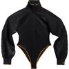 Originals X Ivy Park Collaboration Beyonce Casual Sports High Neck Jumpsuit Women Jumpsuit Black GM8714