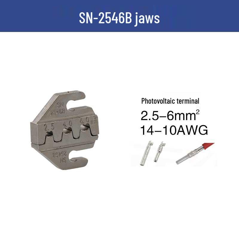SN Series Crimping Pliers Jaws: Spring & Terminal Fittings (02C, 06WF, 2546B, 58B, 06)