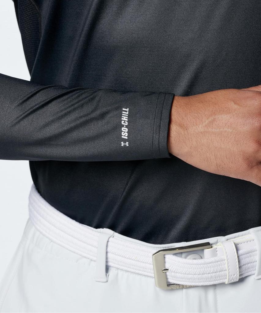 UA Fitted LS V Black Mod Gray XXL [Under Armour] Iso-Chill //