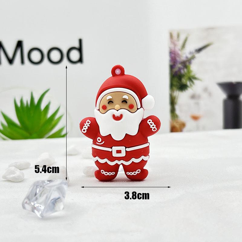 

Рождественский набор брелоков из смолы - Праздничные подвески в виде Санты и елки с металлическими крючками для подарочных пакетов и домашнего декора