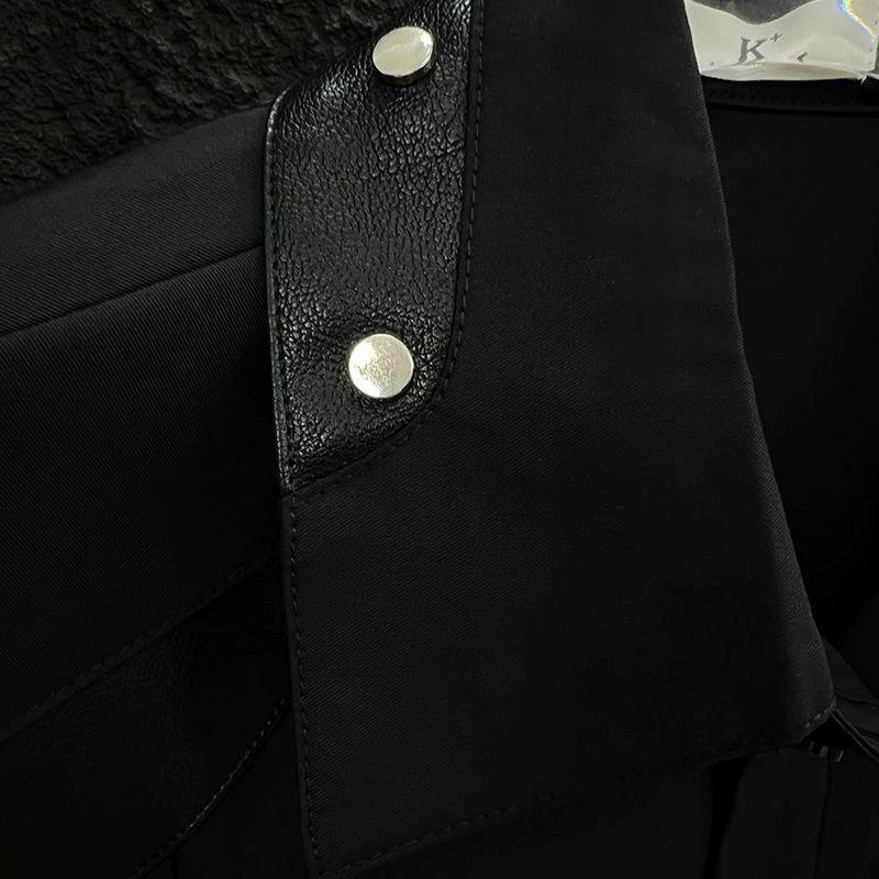 Весна Осінь Дизайн Нішевий Сплайсинг Сорочка з Довгим Рукавом для Чоловіків Особистість Вільна та Універсальна Сорочка для Чоловіків