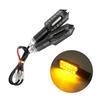 1 Pair Universal LED 12V Motorcycle Turn Signal Lamps Yellow Light Modified Accessories