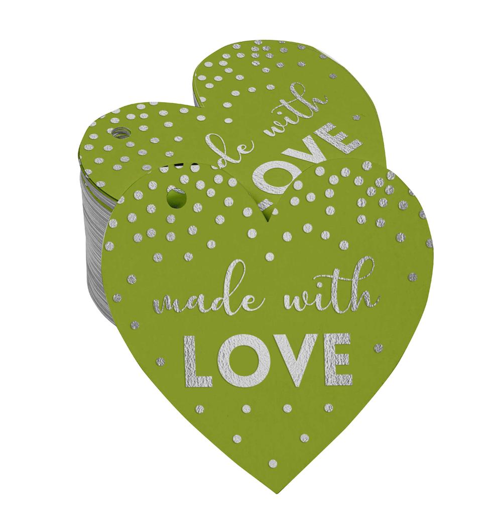 Inkdotpot Gold Foil Paper Hang Tags Made With Love Wedding Favor Tags 100