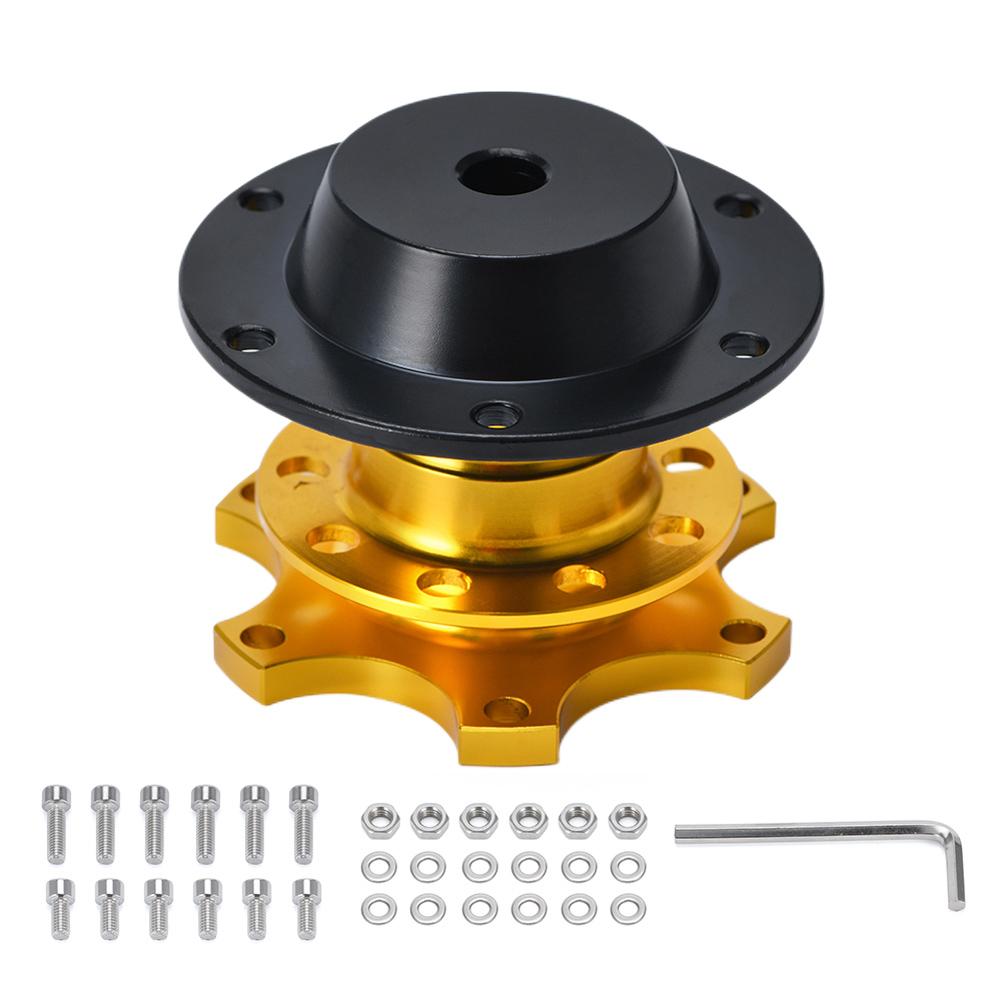 

Universal Car Steering Wheel Remover Aluminum Alloy Wheel Hub Disassembly Tool Steering Wheel Quick Disconnector for Car Parts золотий