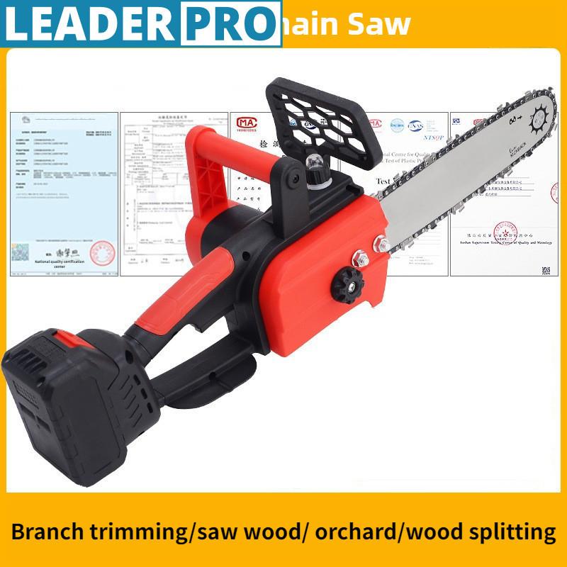 12 Zoll Bürstenlose Elektrische Kettensäge Handheld Tragbar Astschneidsäge Wiederaufladbar Haushalt Holzbearbeitungs-Elektrowerkzeug
