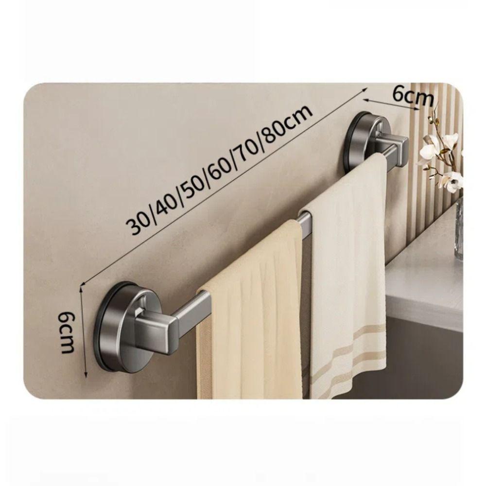 Wall-mounted Towel Rack Suction Cup Towel Hanging Holder New Bath Towel Storage Rack  Bathroom