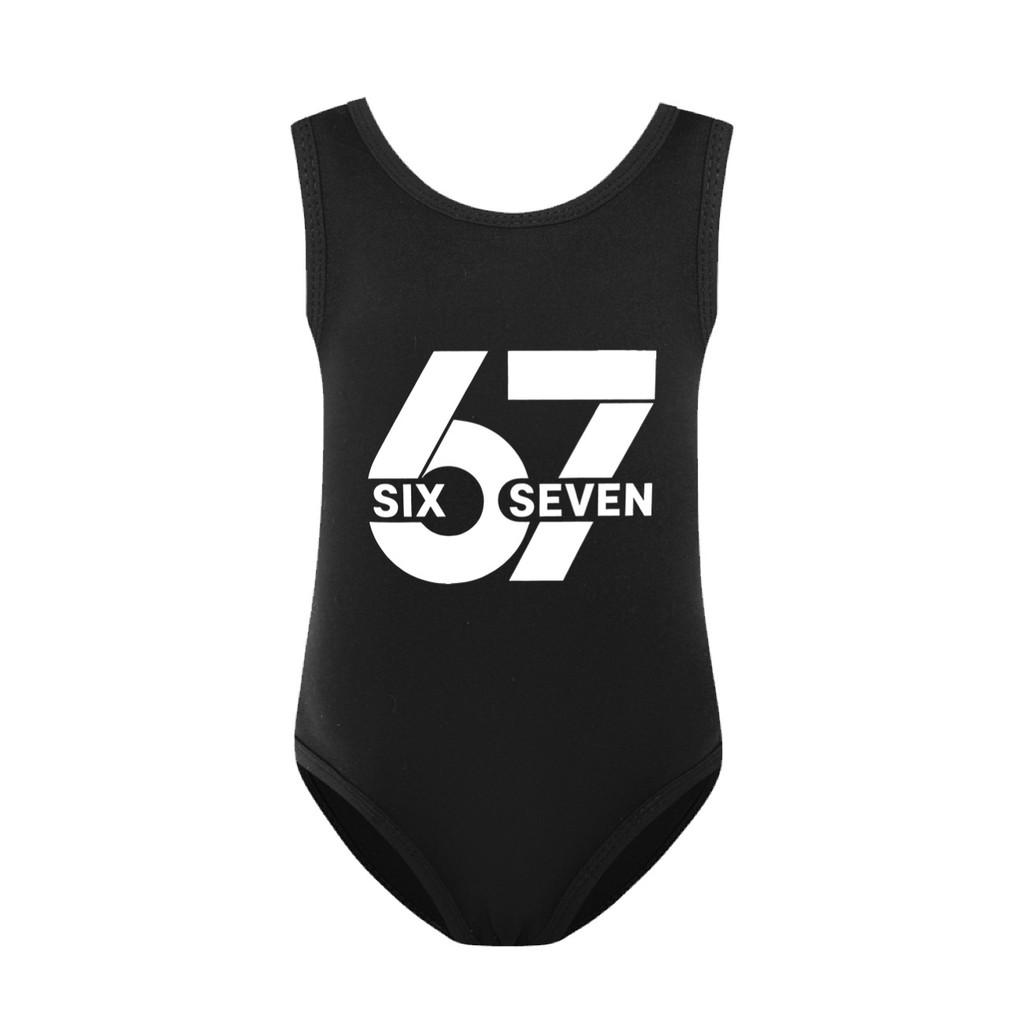 5398 Mädchen Stehlen ein Gehirnfäule 67 Bedruckter Rüschen Süßer Badeanzug