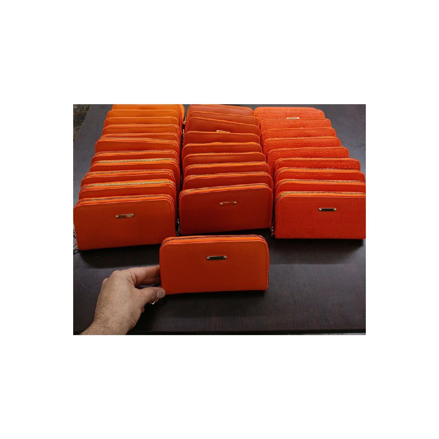 

orange women s stylish wallet Büyük Boy помаранчевий