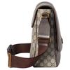 Gucci Ophidia Magnetic Closure Flap Adjustable Shoulder Strap Canvas And Leather Large Crossbody Bag Men bags Beige Ebony 792119-FACJQ-9741
