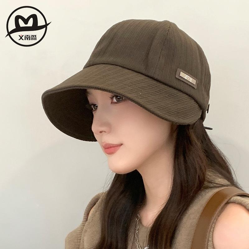 High-quality Genuine Zhao Ruth Hat Female Face Small Autumn and Winter New Plain Cap Fashion Trend