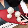 Gentle retro size pearl temperament earrings personality exaggerated fashion stud earrings women