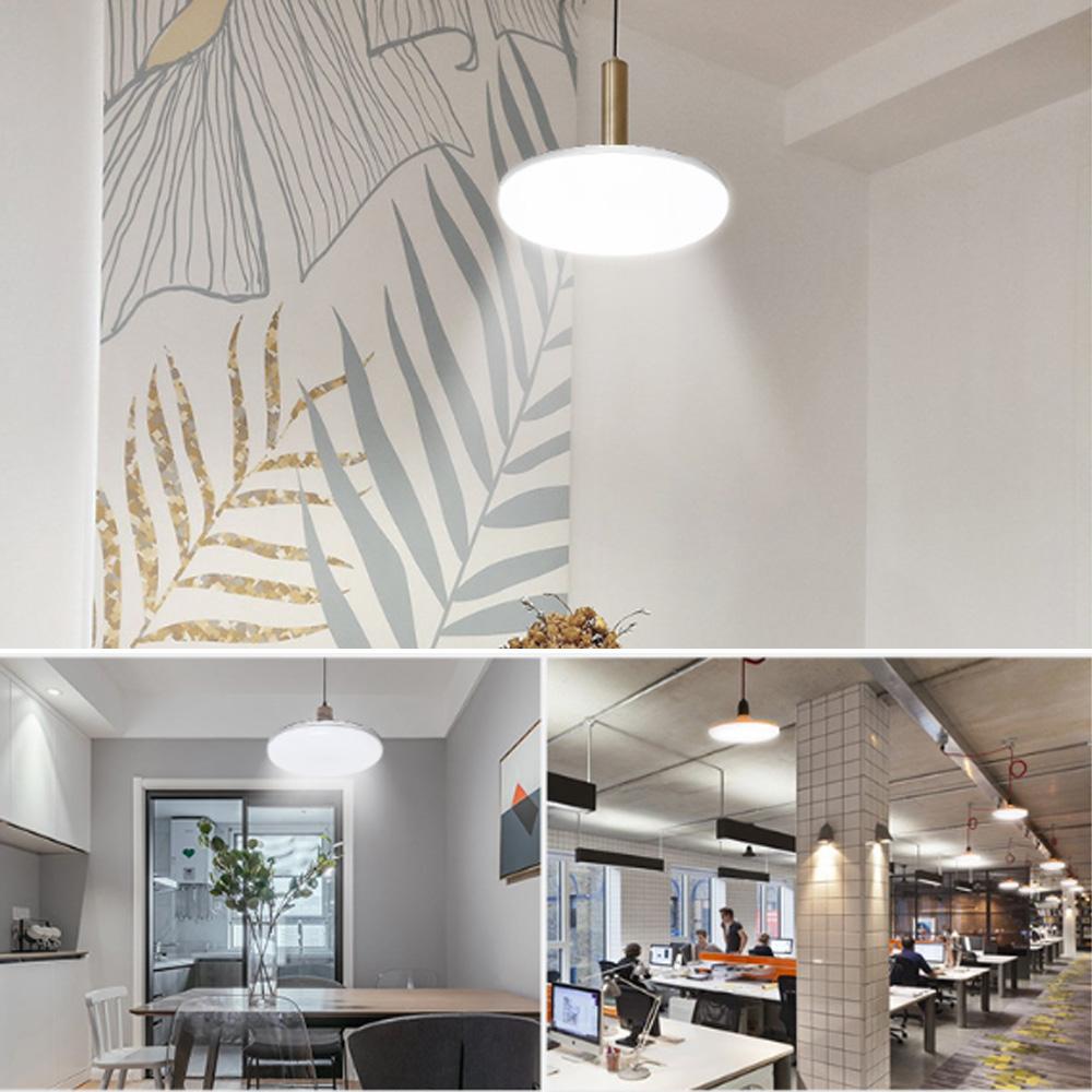 Ceiling Lamp Garage Light LED Bulb AC 220v E27 Base Household Energy Saving Lamp 15W Indoor Lighting Flying Saucer Light