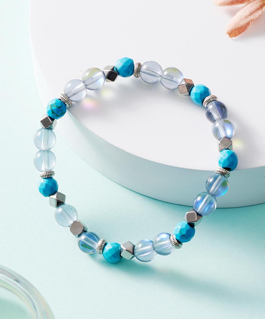 Polalita Blue Ocean Mix Bracelet (Plt-Br-042_Bl)