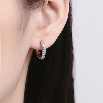 2 Paires Boucles d'Oreilles Élégantes Argentées en Acier Inoxydable Pour Femmes Banquets, Clous Zircon Scintillants Rétro Sexy Bijoux Piercing d'Oreille Cadeaux