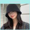 Cappello da Pescatore Monocolore Stile Coreano Per Donna Con Tessuto Traspirante Cotone Poliestere Protezione Solare Estiva