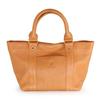 Reconni Women's Genuine Leather Tote Bag, Small, Mini Tote, 2-Way, Perfect for Everyday Use, Camel
