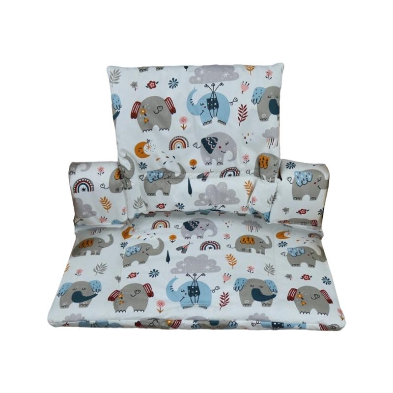 Machine Washable Infant Dining Chair Pad Soft Cotton Blend Cushion For Safe Support Dining Chair Cushion Comfortable