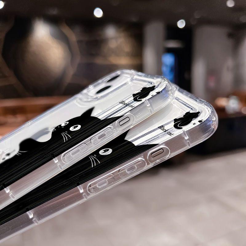 Silicon Cat Case For Samsung A54 5G A53 A52 A34 A33 A32 A24 A23 A22 A14 A13 A12 A05 S23 Ultra S22 Plus S21 S20 FE Fundas Covers