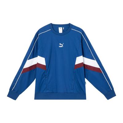 Puma Archive Pack Embroidered Logo Crew Neck Sweatshirt Unisex Tops Blue 622781-67