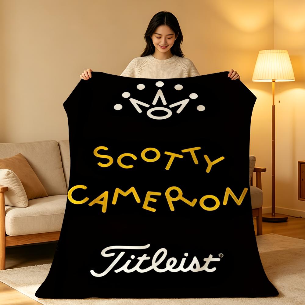 Brand S-Scotty C-Cameron Throw High-Density Short Plush Blanket Soft Skin-Friendly for Sofa Nap Air-Conditioned Room
