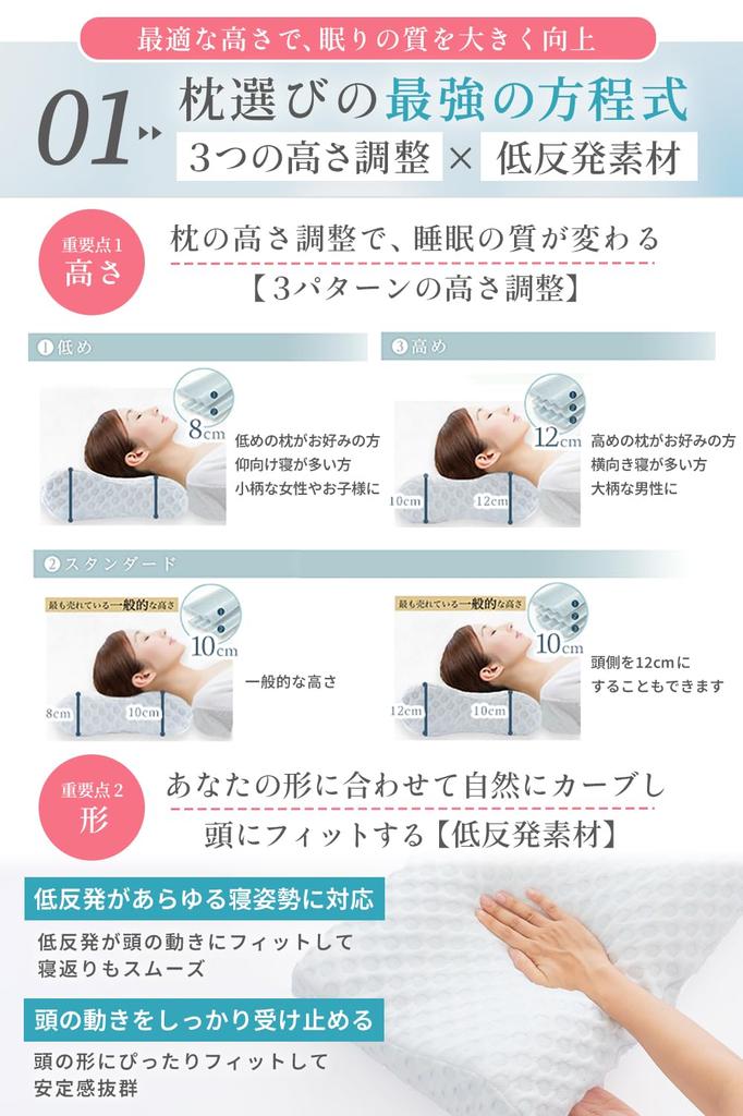 By a Sleep Expert X Height MyComfort Memory No Neck Pilow Sleeping Side Comfortable Sleeping Pillow New White [Supervised Adjustable] Pillow, Foam,