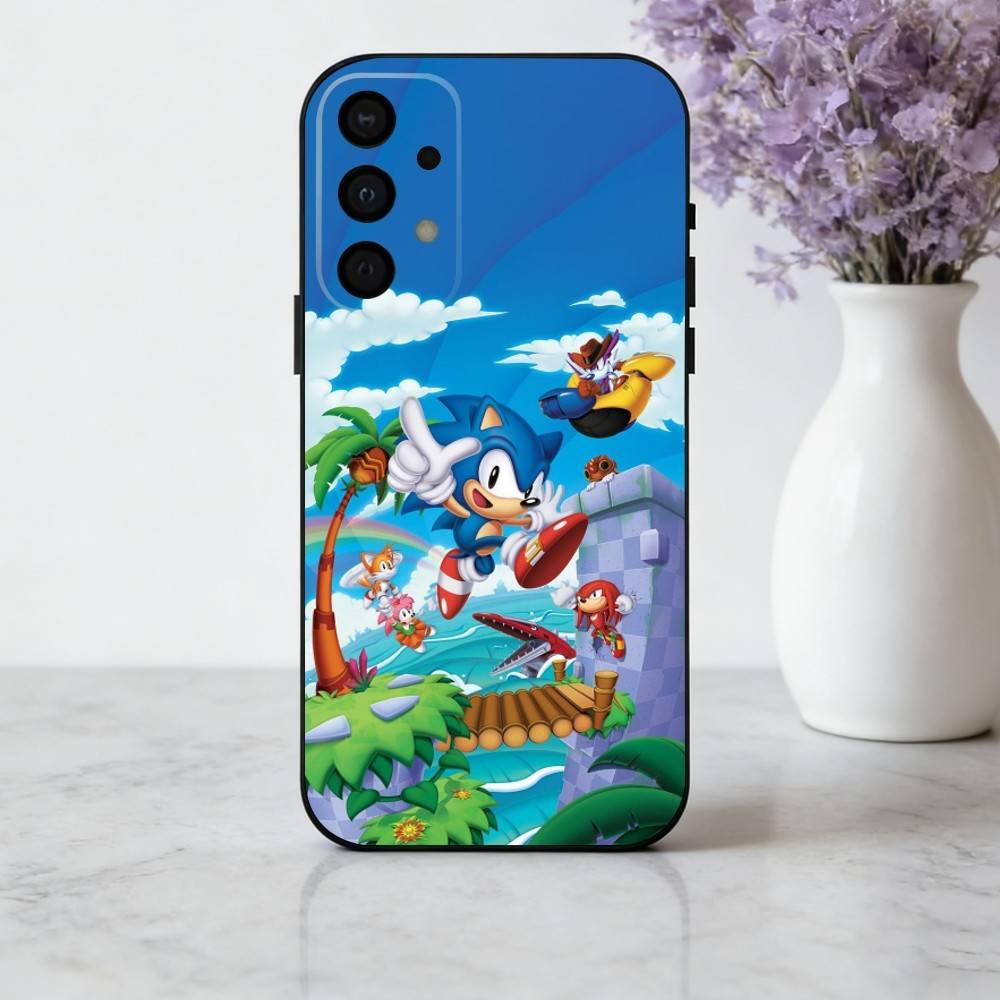

S-Sonic-C The H-Hedgehog-G Game phone Case For Samsung Galaxy A73,A72,A71,A70,A53,A52,A51,Others Soft Black Shell Samsung a22 4g