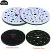 1/3Pcs Black Sponge Interface Pads 15cm 70holes Soft Sponge Buffer Backing Pad For Orbital Sander Polishing Tool Accessories