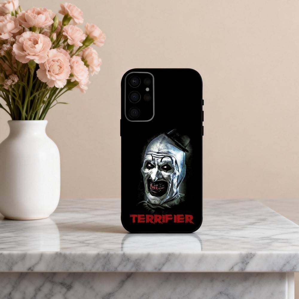 

movie T-thrilling T-Terrifier-R Phone Case For Samsung S25,24,23,22,30,21,10,9,Ultra,Plus,Lite,FE,4,5 G Soft Black Case Samsung S26Plus