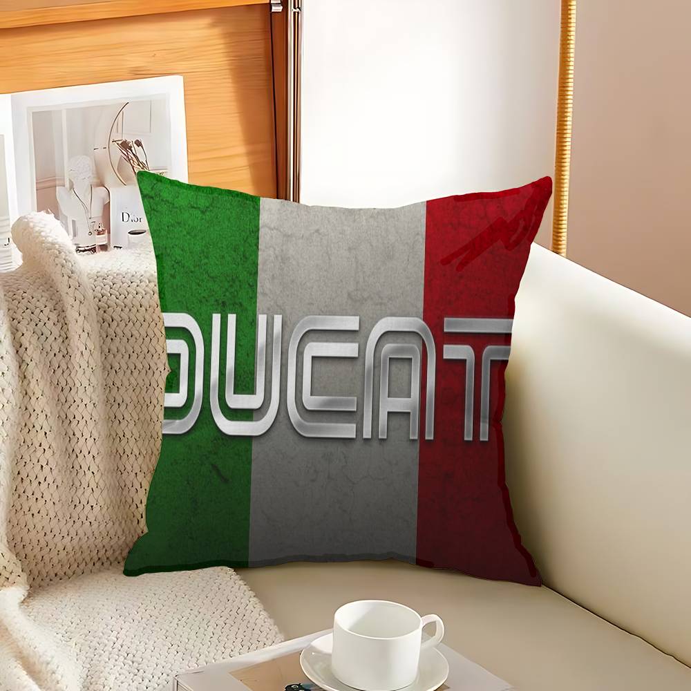 D-Ducati Motorcycle LOGO Cushion Cover Inches Farmhouse Decor Home Throw Pillow Covers for Couch Decorations