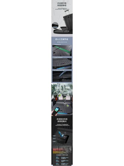Compatible TPE Trunk Floor Mats for 26 Jetour Zongheng G700 2026 Models - Kui Xi Accessories.