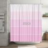 Customizable Pink Bath Curtain Personalized Shower Curtain with Name Beautiful Home Decor Item for Girls and Women's Bathroom