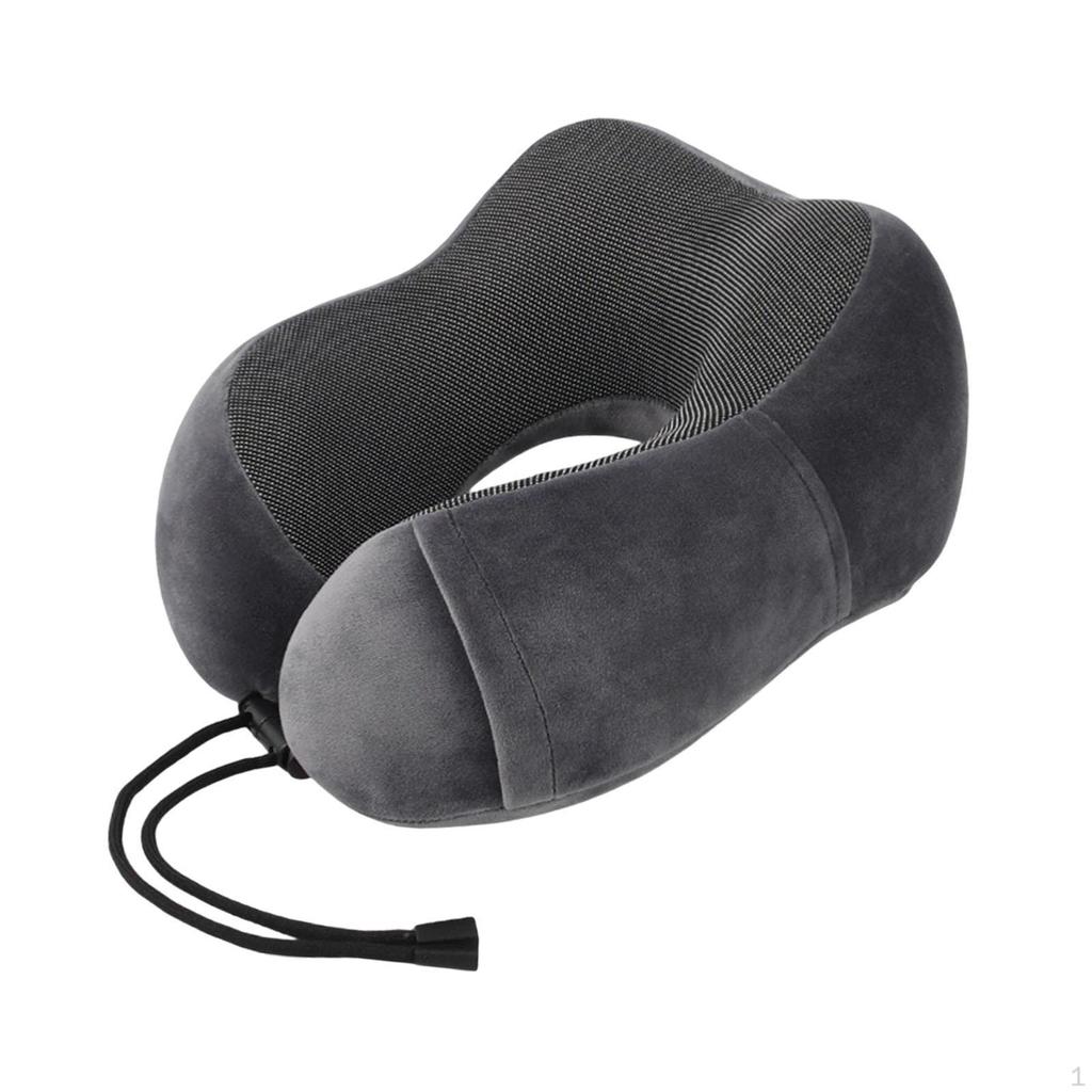 Travel Pillow Cervical Support Ultralight Portable Soft U Shaped Washable Cover for Sleeping